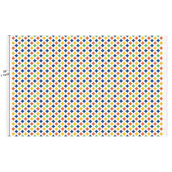 Boy's Space & Geometric Print Fabric Full Yard