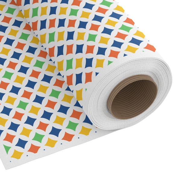 Custom Boy's Space & Geometric Print Fabric by the Yard - Copeland Faux Linen