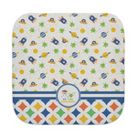 Boy's Space & Geometric Print Face Towel (Personalized)