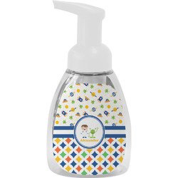 Boy's Space & Geometric Print Foam Soap Bottle (Personalized)