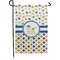 Boy's Space & Geometric Print Small Garden Flag - Double Sided w/ Name or Text