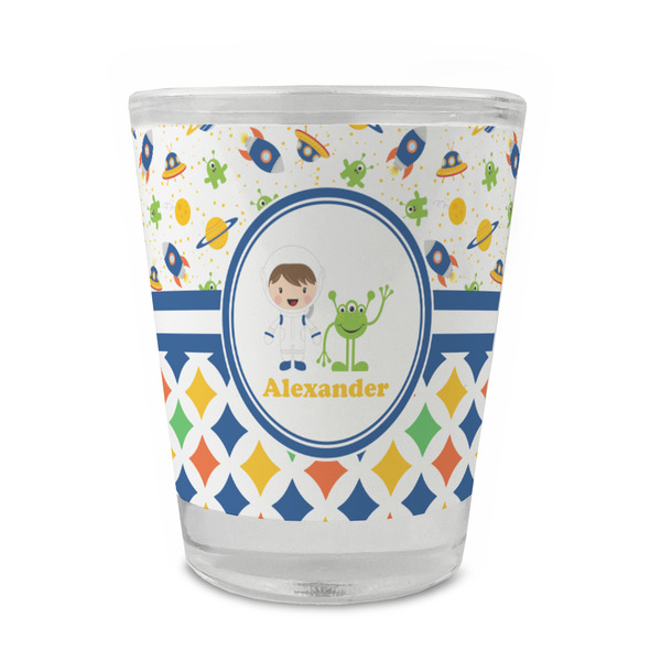 Boy's Space & Geometric Print Glass Shot Glass - Standard - FRONT