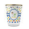 Boy's Space & Geometric Print Glass Shot Glass - 1.5 oz - with Gold Rim - Set of 4 (Personalized)