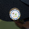 Boy's Space & Geometric Print Golf Ball Marker Hat Clip - Gold - On Hat
