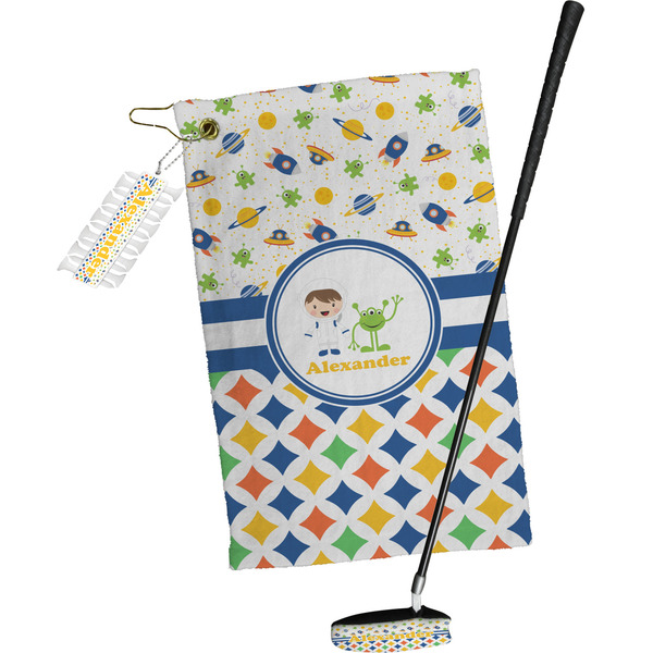 Boy's Space & Geometric Print Golf Gift Kit (Full Print)
