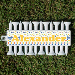 Boy's Space & Geometric Print Golf Tees & Ball Markers Set (Personalized)
