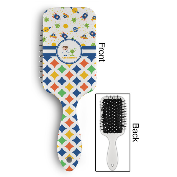 Boy's Space & Geometric Print Hair Brush - Approval