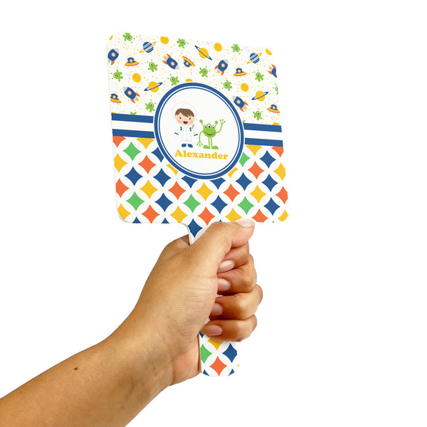 Boy's Space & Geometric Print Hand Mirrors - Alt View