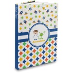 Boy's Space & Geometric Print Hardbound Journal (Personalized)