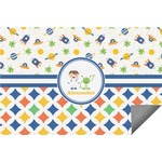 Boy's Space & Geometric Print Indoor / Outdoor Rug - 3'x5' (Personalized)