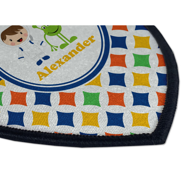 Boy's Space & Geometric Print Iron on Shield 3 Detail