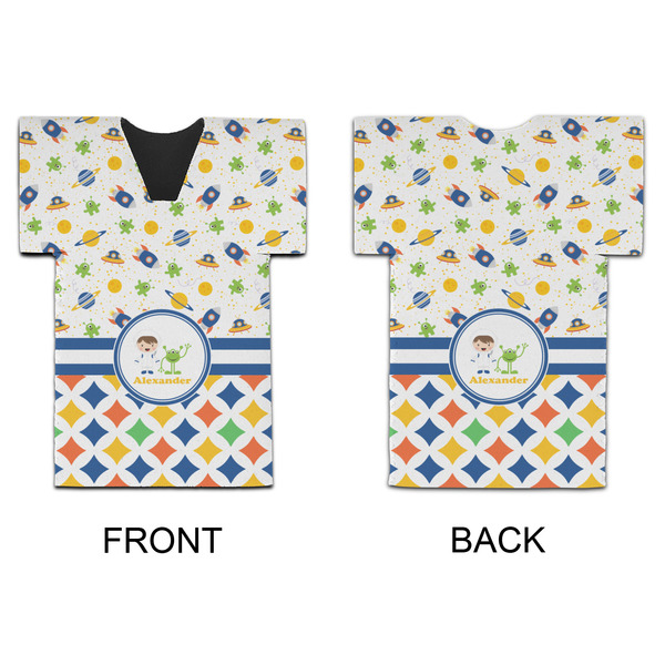 Boy's Space & Geometric Print Jersey Bottle Cooler - APPROVAL