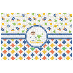 Boy's Space & Geometric Print Jigsaw Puzzle - 1000-piece (Personalized)