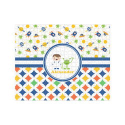 Boy's Space & Geometric Print 500 pc Jigsaw Puzzle (Personalized)