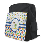 Boy's Space & Geometric Print Preschool Backpack (Personalized)