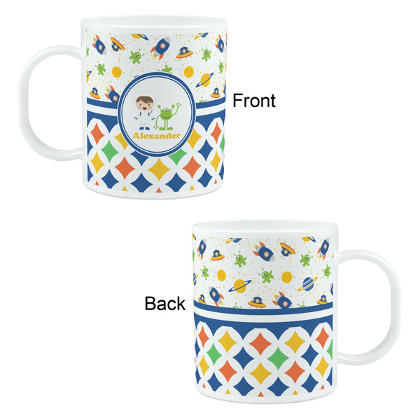Boy's Space & Geometric Print Kid's Mug - Apvl