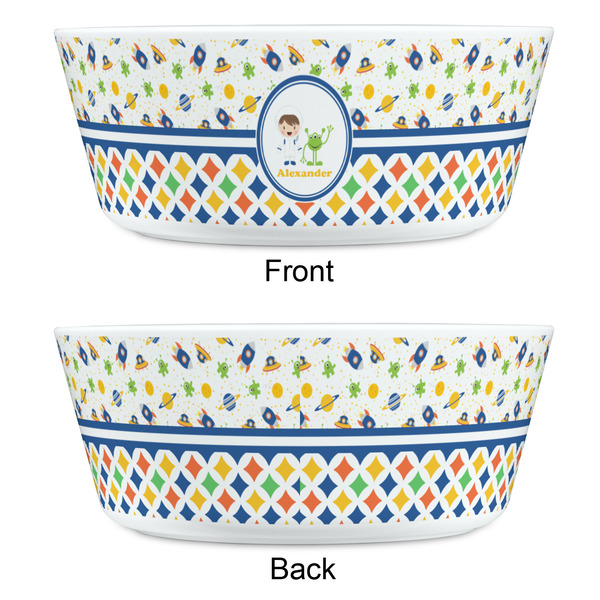 Boy's Space & Geometric Print Kids Bowls - APPROVAL
