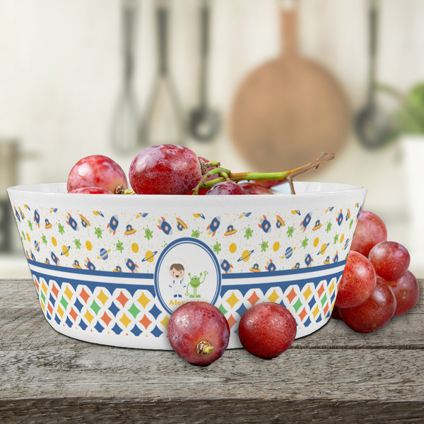 Boy's Space & Geometric Print Kids Bowls - LIFESTYLE
