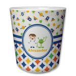 Boy's Space & Geometric Print Plastic Tumbler 6oz (Personalized)
