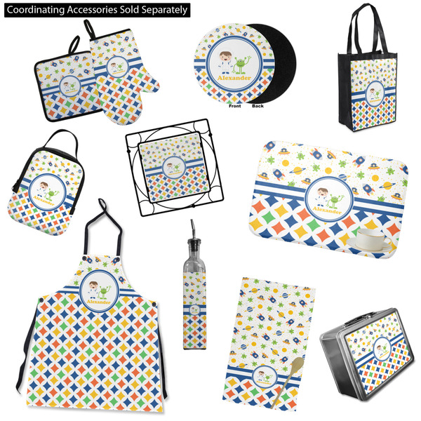 Boy's Space & Geometric Print Kitchen Accessories & Decor
