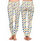 Boy's Space & Geometric Print Ladies Leggings - Front and Back