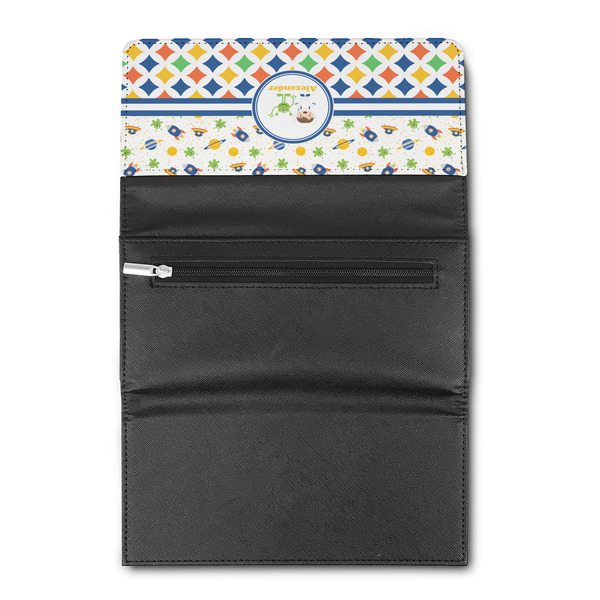 Boy's Space & Geometric Print Ladies Wallet  (Personalized Opt)