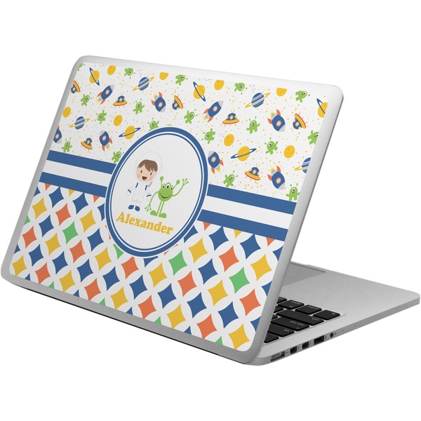 Custom Boy's Space & Geometric Print Laptop Skin - Custom Sized (Personalized)