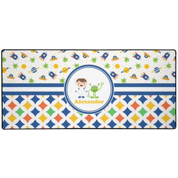 Boy's Space & Geometric Print Large Gaming Mats - APPROVAL