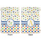 Boy's Space & Geometric Print Large Laundry Bag - Front & Back View