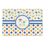 Boy's Space & Geometric Print Large Rectangle Car Magnet (Personalized)