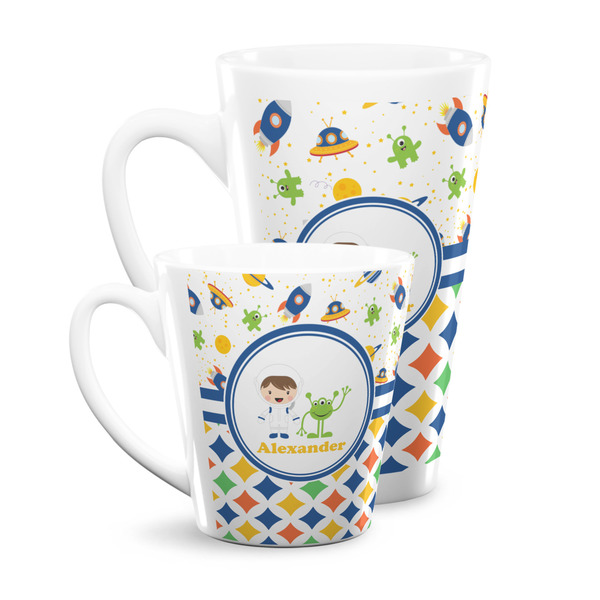Boy's Space & Geometric Print Latte Mugs Main