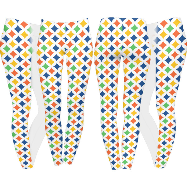 Boy's Space & Geometric Print Leggings Turn Around - Apvl