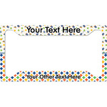 Boy's Space & Geometric Print License Plate Frame - Style A (Personalized)