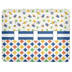 Boy's Space & Geometric Print Light Switch Cover (3 Toggle Plate)