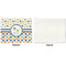 Boy's Space & Geometric Print Linen Placemat - APPROVAL Single (single sided)