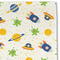 Boy's Space & Geometric Print Linen Placemat - DETAIL