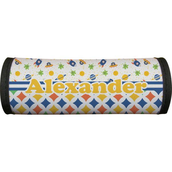 Boy's Space & Geometric Print Luggage Handle Wrap