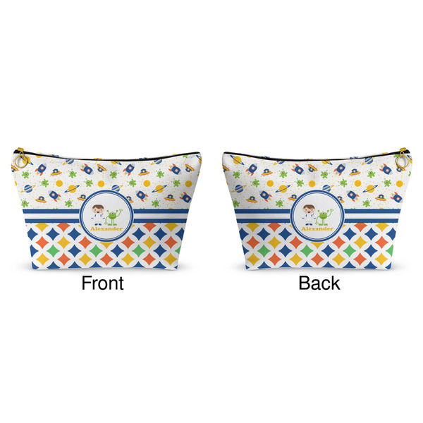 Boy's Space & Geometric Print Makeup Bag Approval