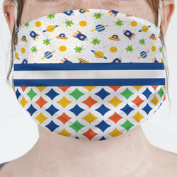 Boy's Space & Geometric Print Face Mask Cover