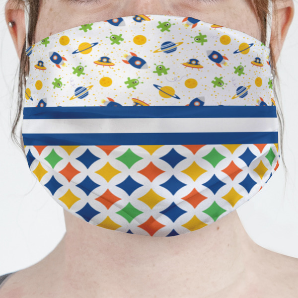 Custom Boy's Space & Geometric Print Face Mask Cover