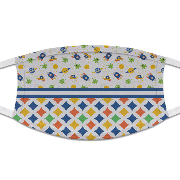 Custom Boy's Space & Geometric Print Cloth Face Mask (T-Shirt Fabric)