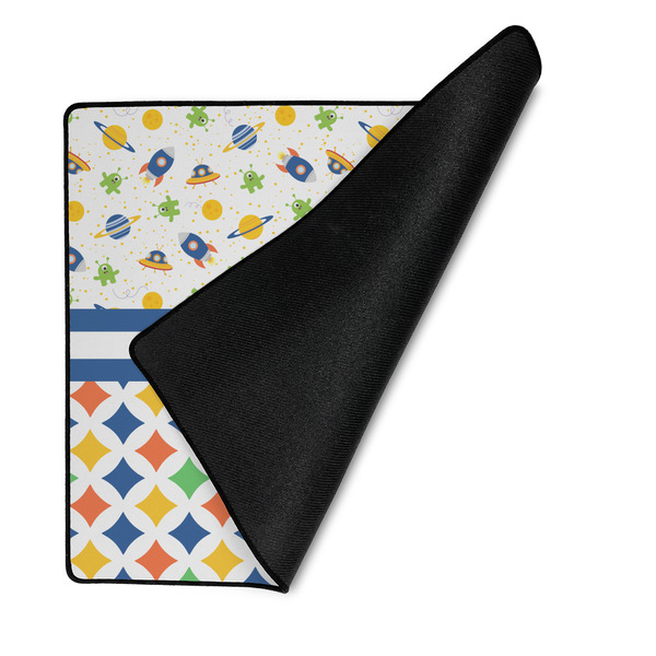 Boy's Space & Geometric Print Medium Gaming Mats - FRONT W/FOLD