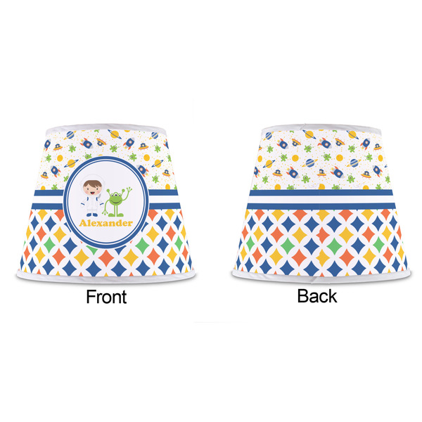 Boy's Space & Geometric Print Poly Film Empire Lampshade - Approval