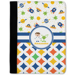 Boy's Space & Geometric Print Notebook Padfolio w/ Name or Text