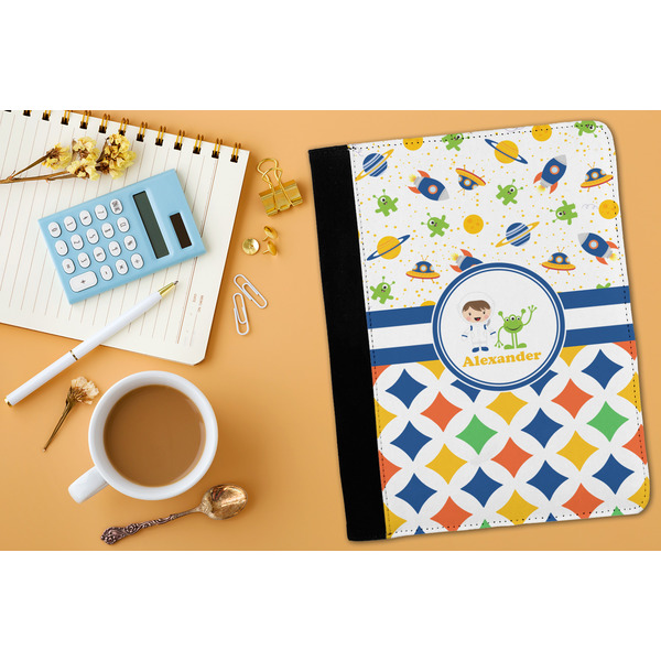Boy's Space & Geometric Print Medium Padfolio - LIFESTYLE (adult)