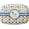 Boy's Space & Geometric Print Melamine Platter (Personalized)