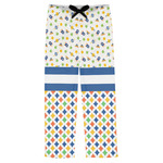 Boy's Space & Geometric Print Mens Pajama Pants - XS