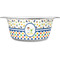Boy's Space & Geometric Print Stainless Steel Dog Bowl - Large (Personalized)