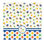 Boy's Space & Geometric Print Microfiber Dish Rag (Personalized)