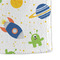 Boy's Space & Geometric Print Microfiber Dish Towel - DETAIL